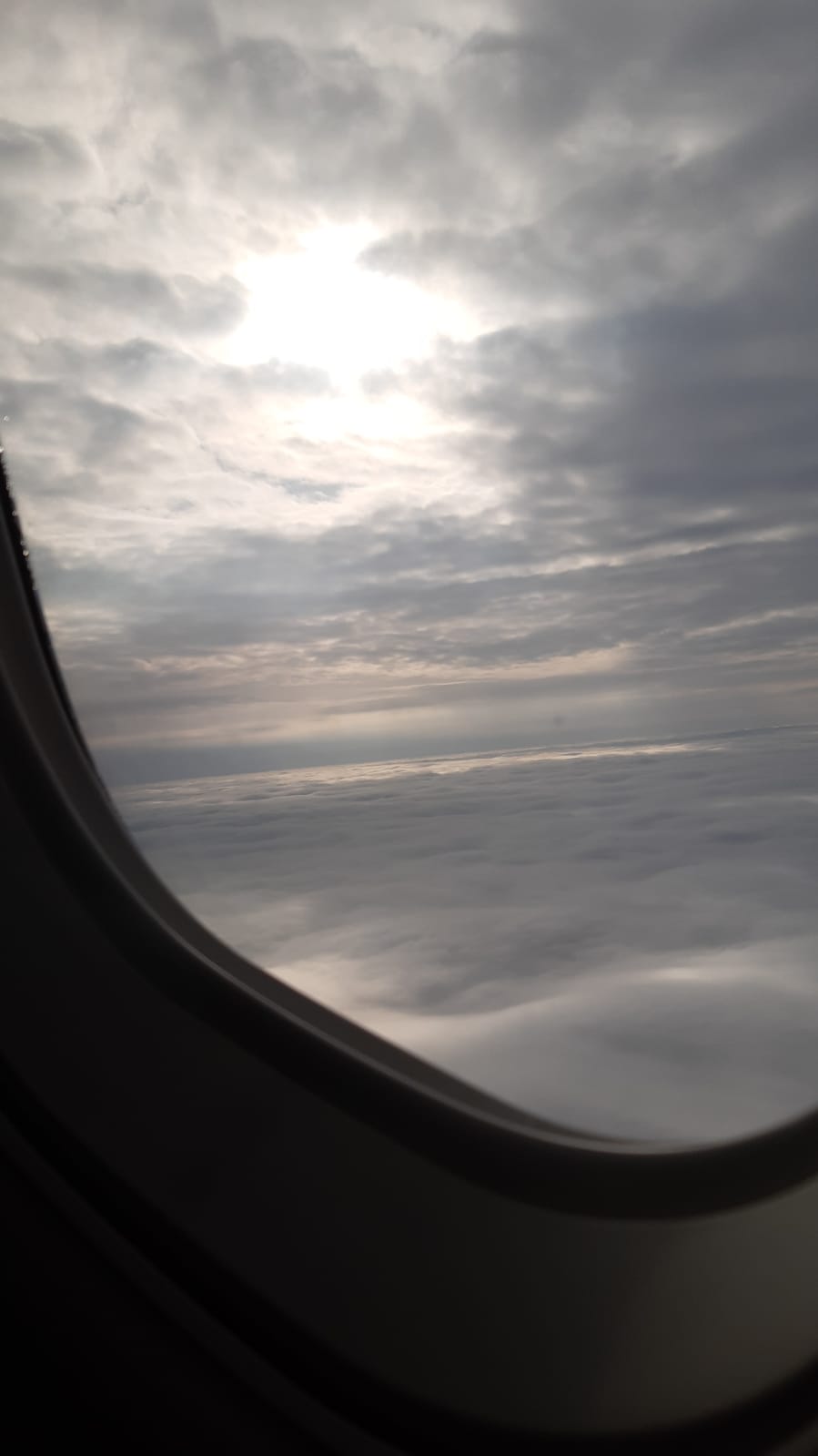 výhled z okénka letadla